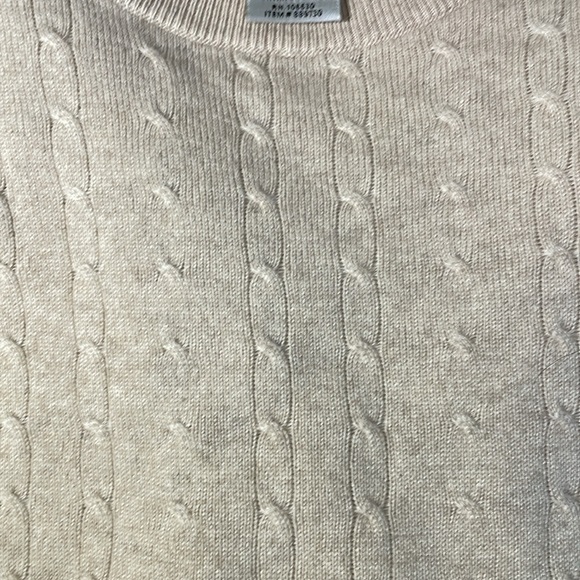 I Levrieri men’s sweater 50 cashmere 50 silk made in Italy Tan men’s XL - Picture 4 of 4